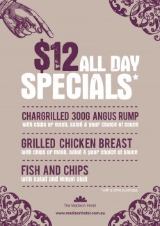 $12 all day menu